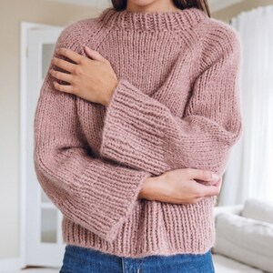 Luxe Layer Jumper Knitting Pattern Mohair Jumper Downloadable PDF - Etsy
