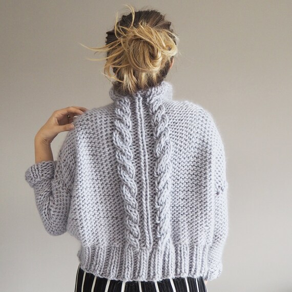 Cable Knit Jumper Knitting Pattern Lauren Aston Designs