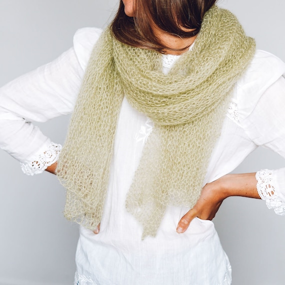 Mohair scarf deals