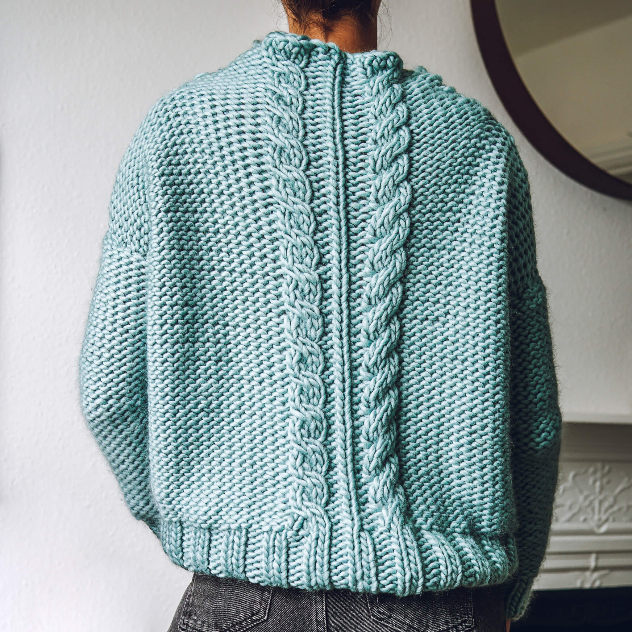 Crisscross Cable Knit Jumper