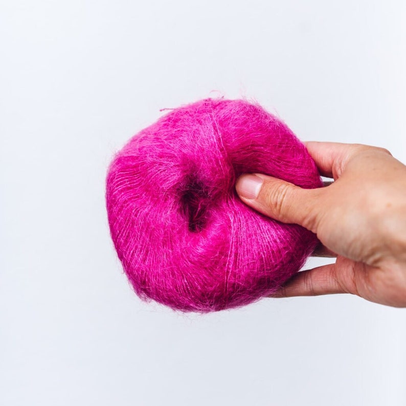 Mini Mohair Yarn 2 Ply/lace Mohair & Silk Mix Etsy UK