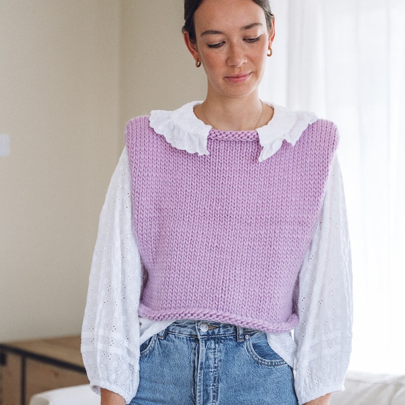 Knitting Pattern You're my Vest Friend top / Vest Top PDF pattern image 6