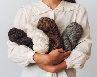 British Super Chunky Wool | Shetland Wool | Blue Faced Leicester Wool