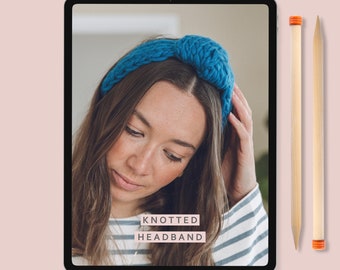 Knitting Pattern - Knotted Headband - instant download