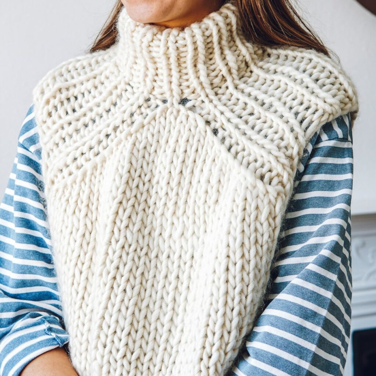 Knitting Pattern Sweater Vest Downloadable Pattern for Etsy