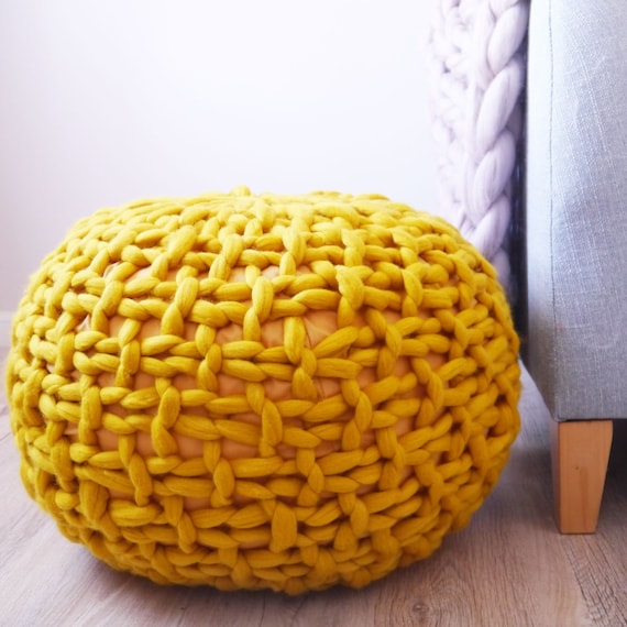 Mustard Yellow Knitted Pouf Ottoman Footstool Mustard Pouffe Etsy Unique Yellow Knit Pouf Mustard Yellow Knitted Pouf Ottoman Footstool Mustard Pouffe Etsy Unique Yellow Knit Pouf