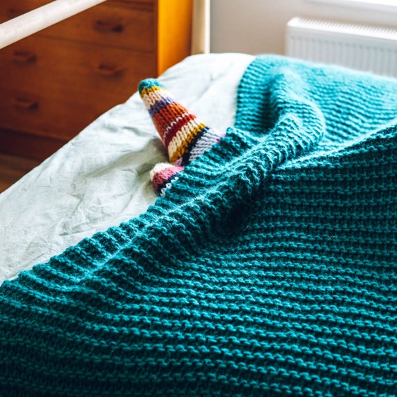 Knit Kit Beginners Blanket Knit Your Own Super Chunky Merino Blanket Etsy