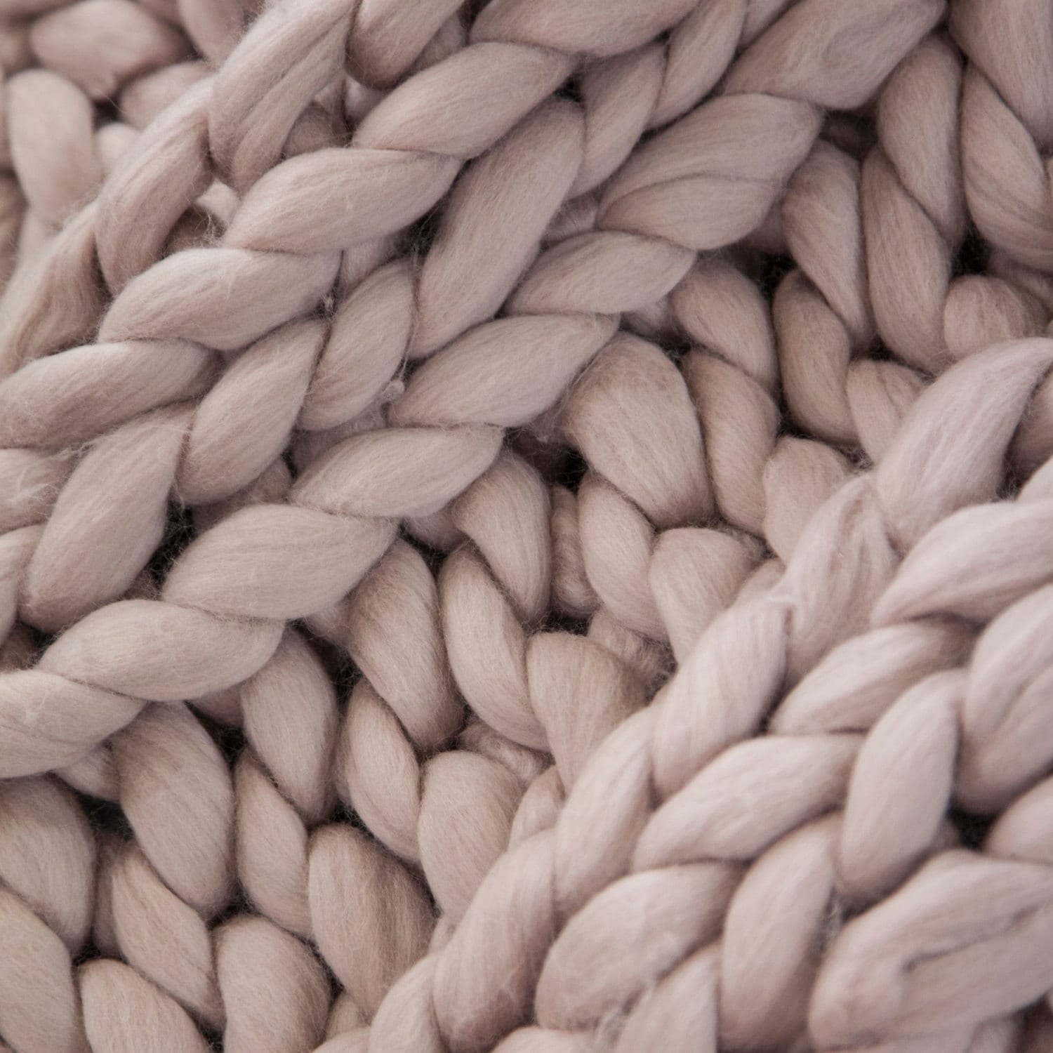 Chunky Knit Mink Blush Blanket Giant Knit Blush Blanket Etsy