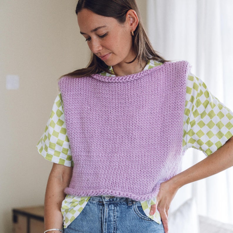 Knitting Pattern You're my Vest Friend top / Vest Top PDF pattern image 2