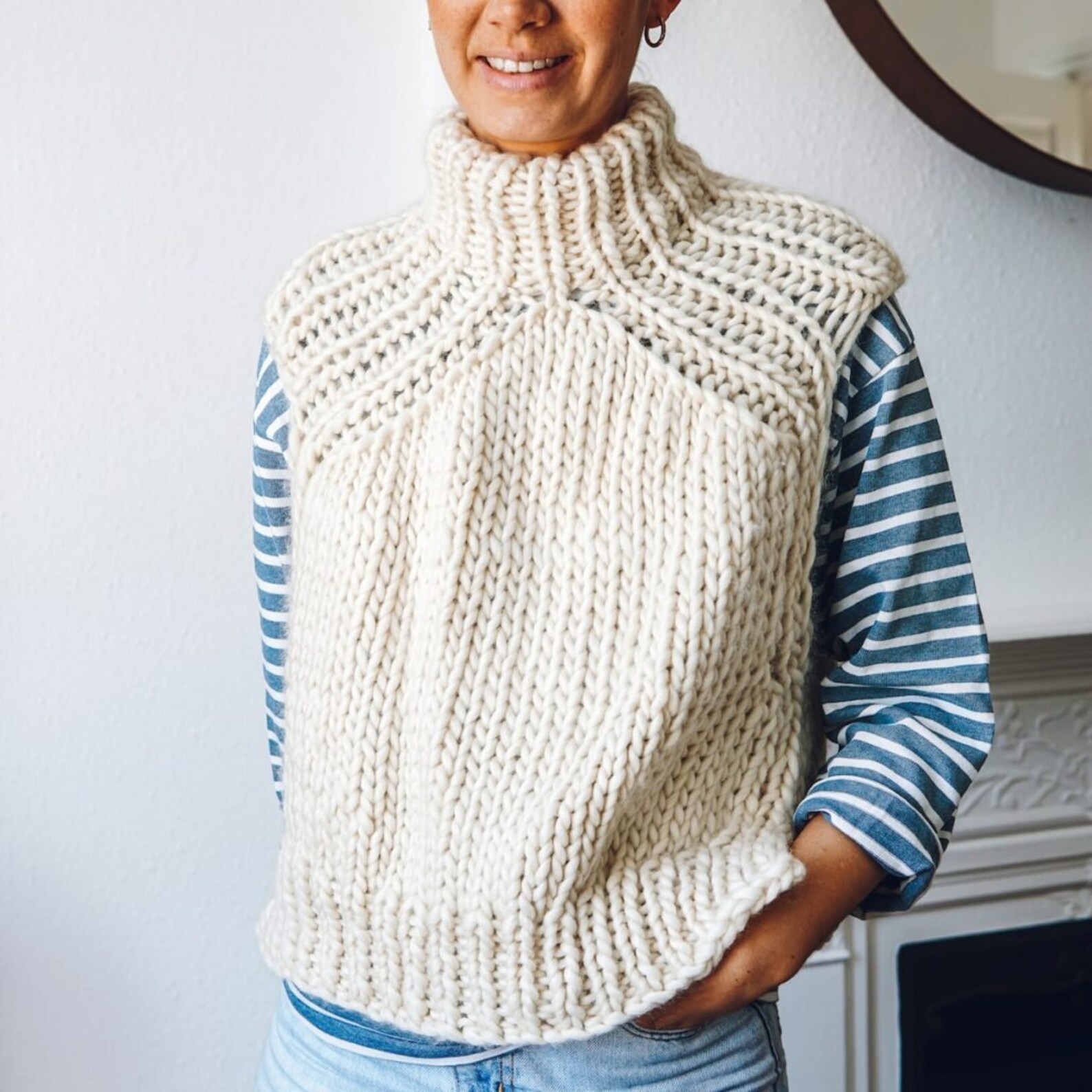 Knitting Pattern Sweater Vest Downloadable Pattern for Etsy Canada