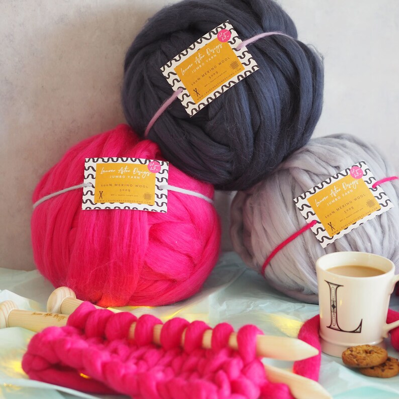 Jumbo Yarn Merino Wool Suitable for Arm Knitting Chunky Etsy UK