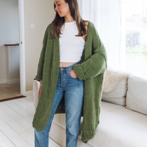 Commission Dreamy Oversized Cardigan Ready Made chunky cardigan handmade merino cardigan image 1