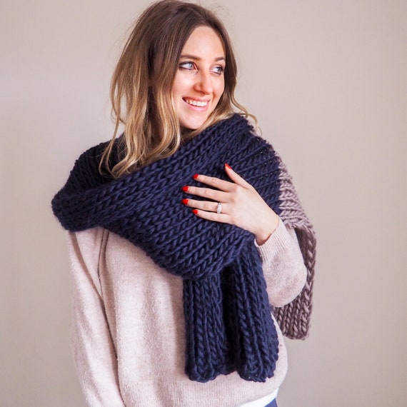 Knit Kit Beginners Blanket Knit Your Own Super Chunky Merino Blanket 
