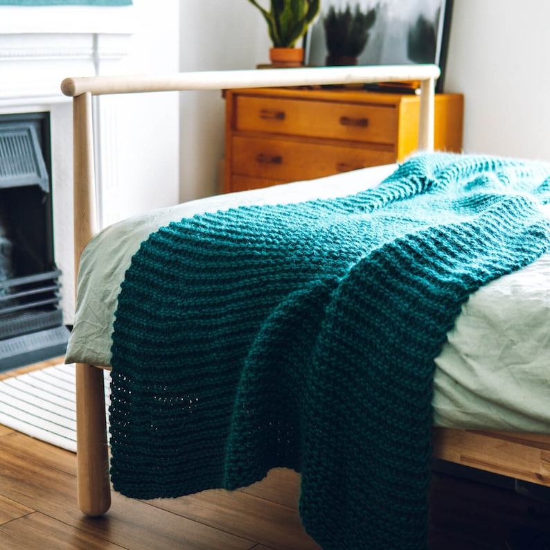 Knit Kit Beginners Blanket Knit Your Own Super Chunky Etsy UK