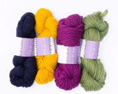 Super Chunky Yarn Bundle of 4 Hanks