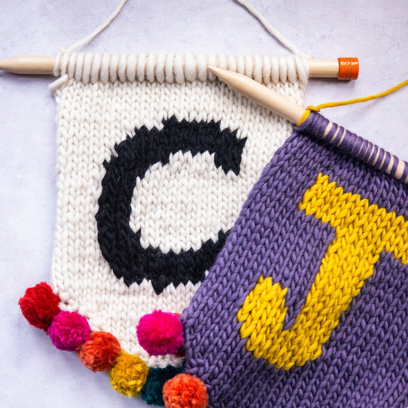 Knitting Pattern 'spell It Out' Personalisation Pack Etsy