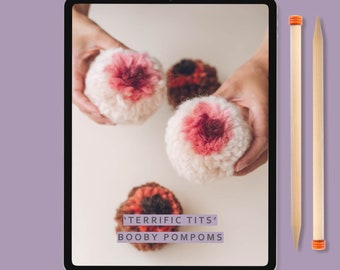 Instructions - 'Terrific Tits' Boob Pompoms | pompom craft | DIY boob pompoms