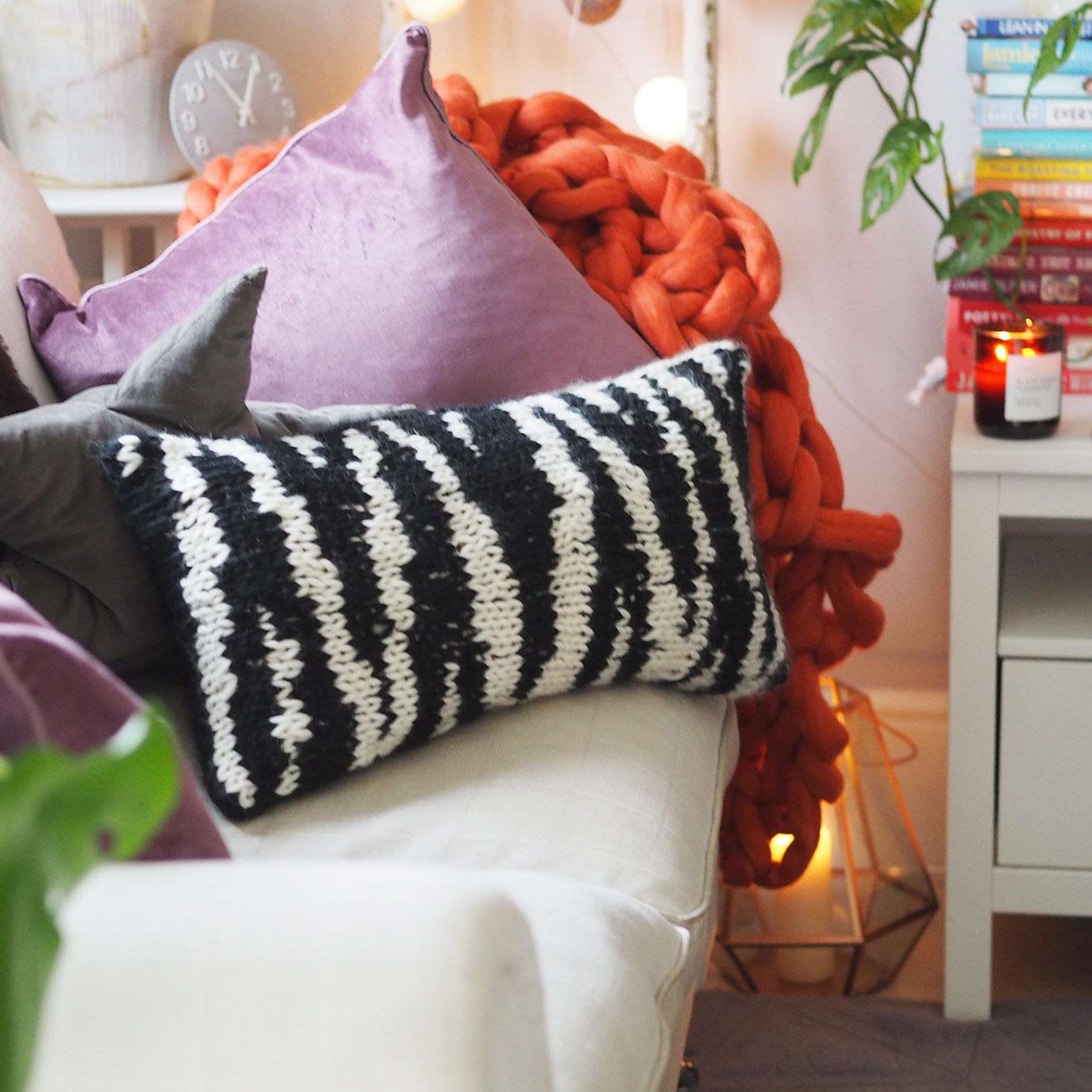 Knitting Pattern Zebra Print 'have You Herd' Knitted Etsy