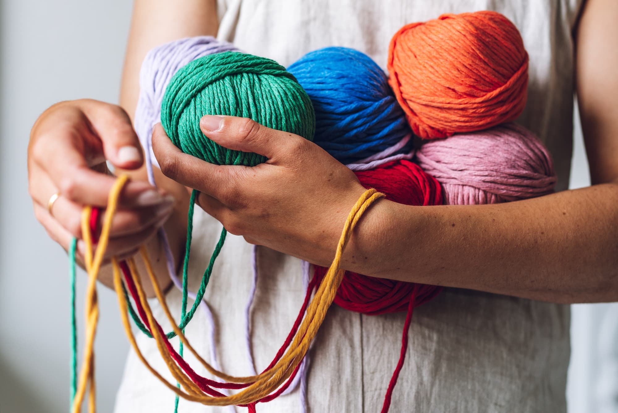 Big Cotton Yarn Recycled Chunky Cotton Yarn Etsy