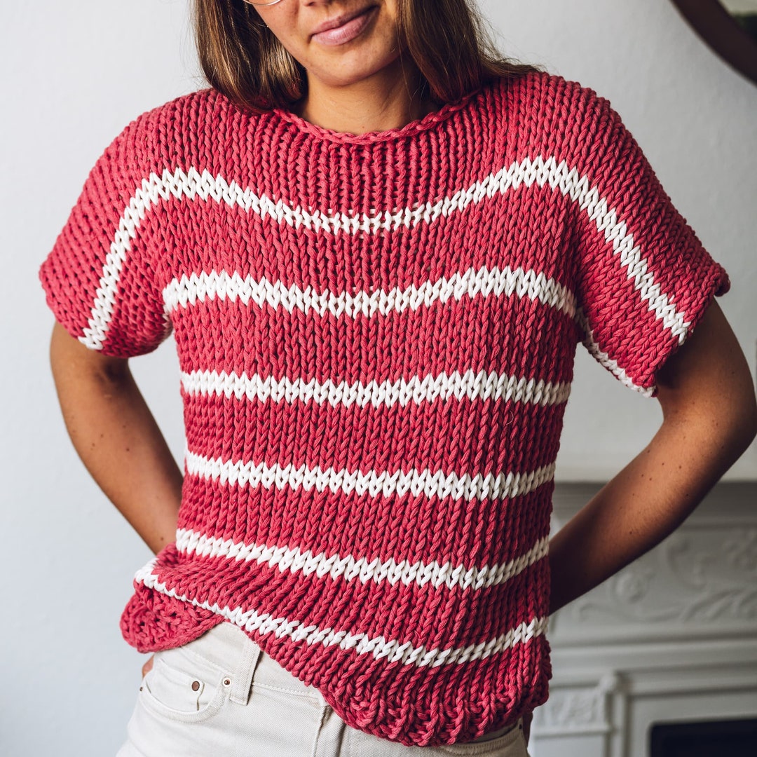 Knit Kit - the Easy Tee | Basic T-shirt Knitting Kit | Recycled