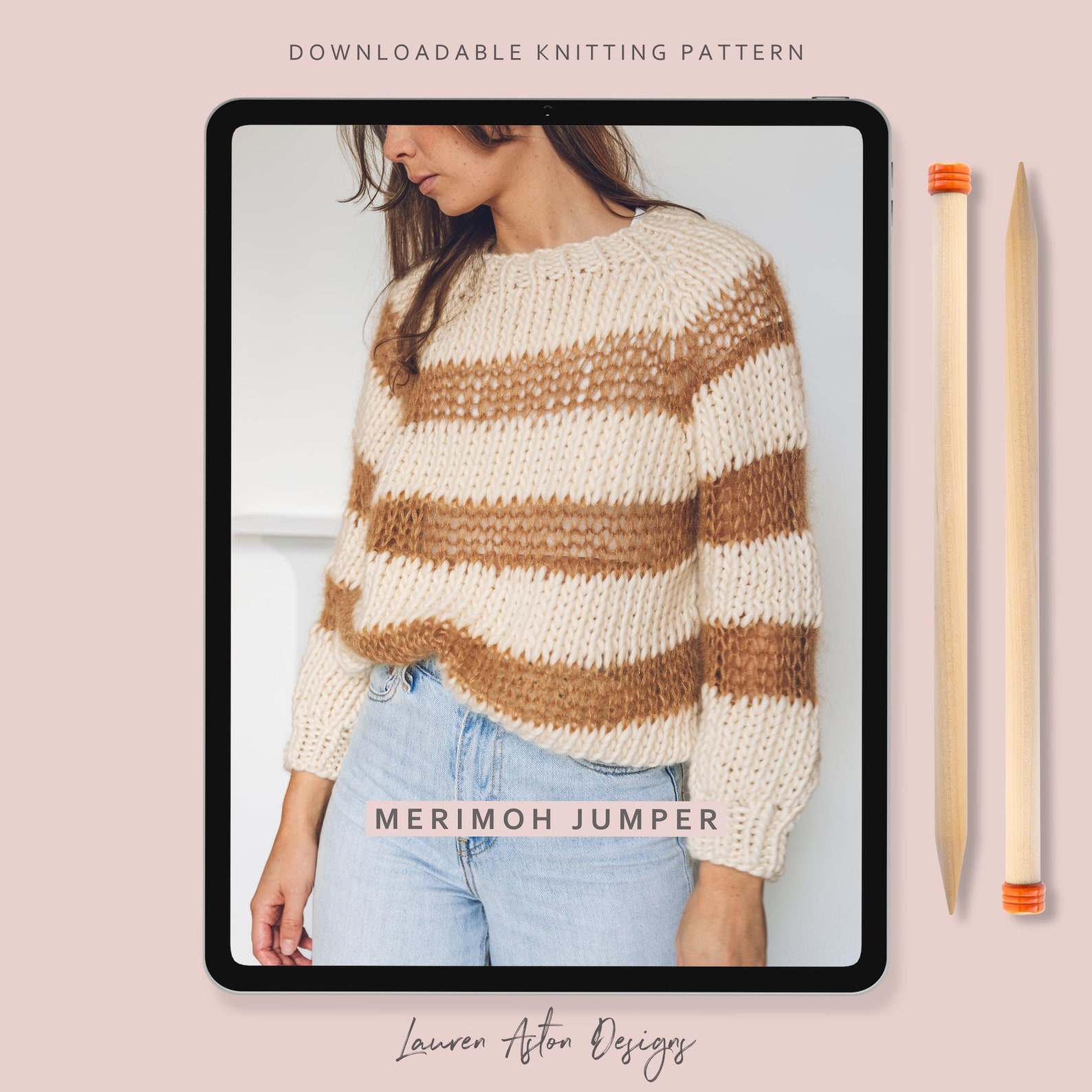 Knitting Pattern Merimoh Jumper / Merino & Mohair Jumper PDF Etsy UK