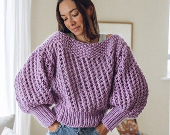 Knit Kit - Another Fine Mesh Jumper / Chunky Jumper Knitting Kit