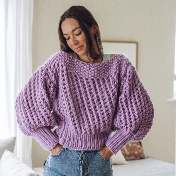 Knit Kit - Another Fine Mesh Jumper / Chunky Jumper Knitting Kit