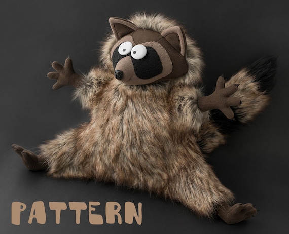 raccoon plush pattern