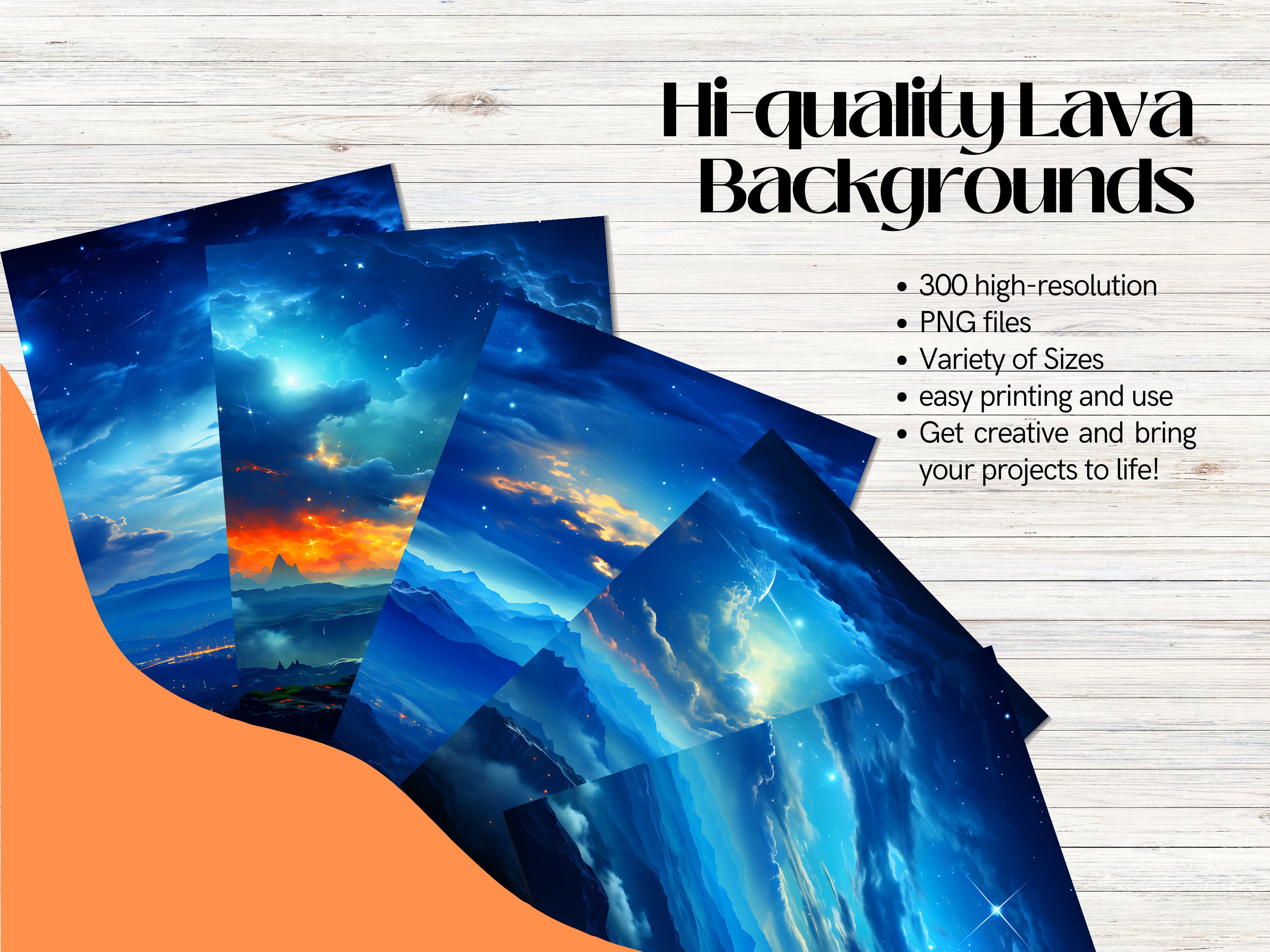 Stellar Splendor: 120+ Night Sky Backgrounds - Etsy Listing With Free ...