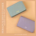 FREE Shipping! for order >35USD - Personalized Business Card Wallet - Monogram Card Wallet - Leather Card Case - Personalize Wedding gifts product logo