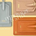 Personalized Leather Passport Cover and Monogrammed Luggage Tag Set product logo