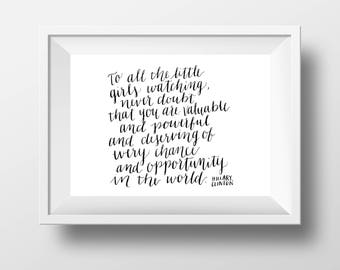 Little girls quote | Etsy