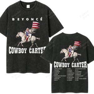 Nueva camiseta del Cowboy Carter Tour 2025, camiseta vintage lavada