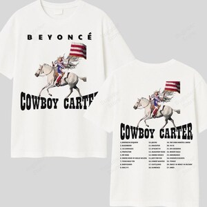 Merchandising vintage de la gira de Beyoncé de Cowboy Carter 2025, camiseta de Beyoncé de Cowboy Carter