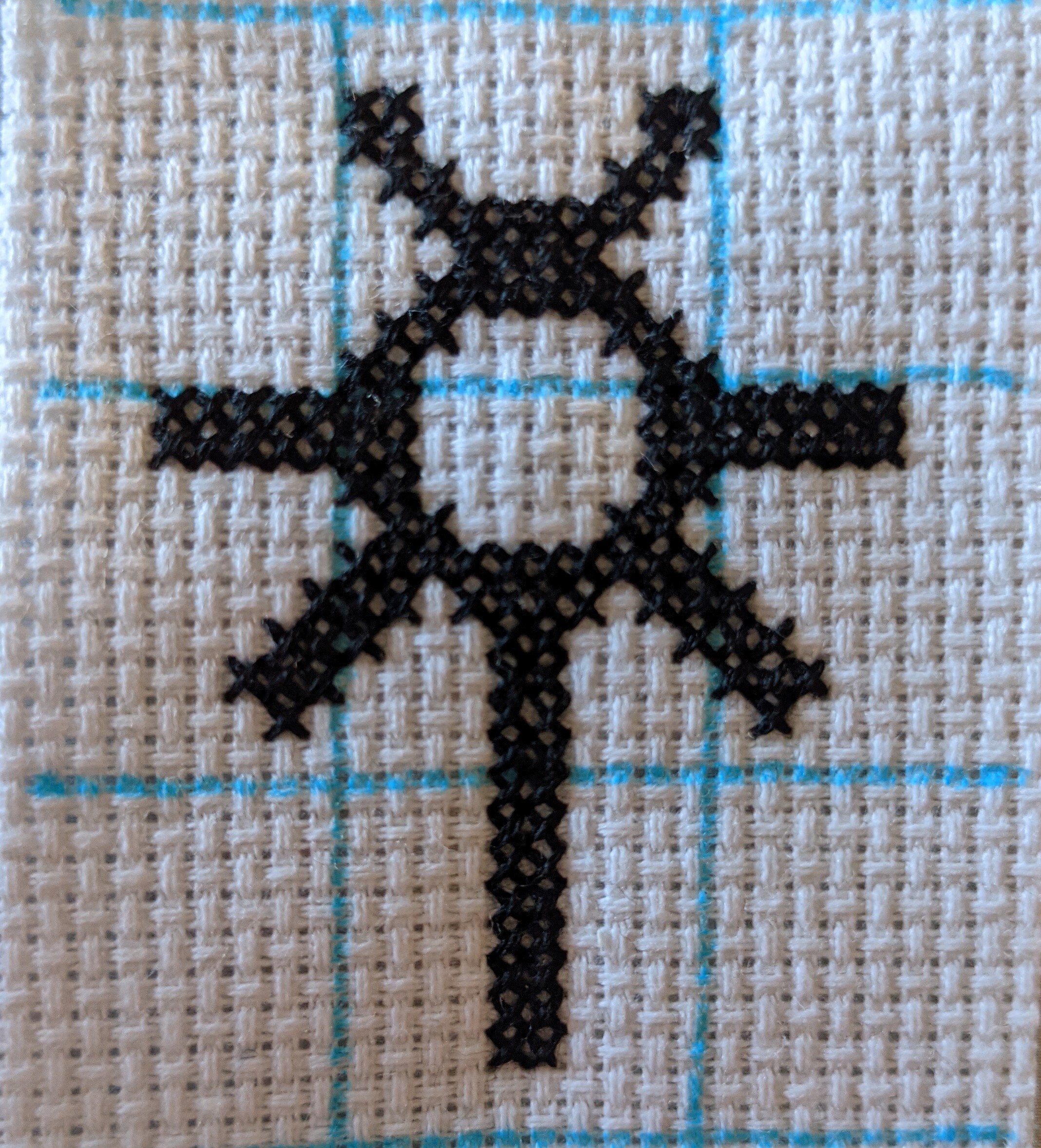 Warhammer 40k Mini Necrons Symbol Cross Stitch Pattern Etsy