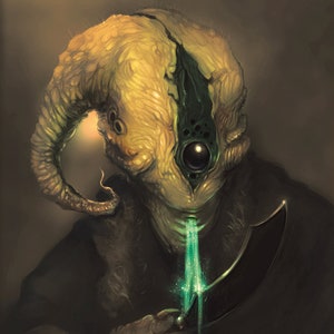 Rembrandt Nyarlathotep | H.P. Lovecraft | Poster Print | Dark Horror Portrait