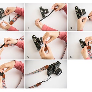 Camera strap SLR DSL compatible camera accessory for Nikon Sony Olympus Pentax, Fujifilm and digital cameras image 7