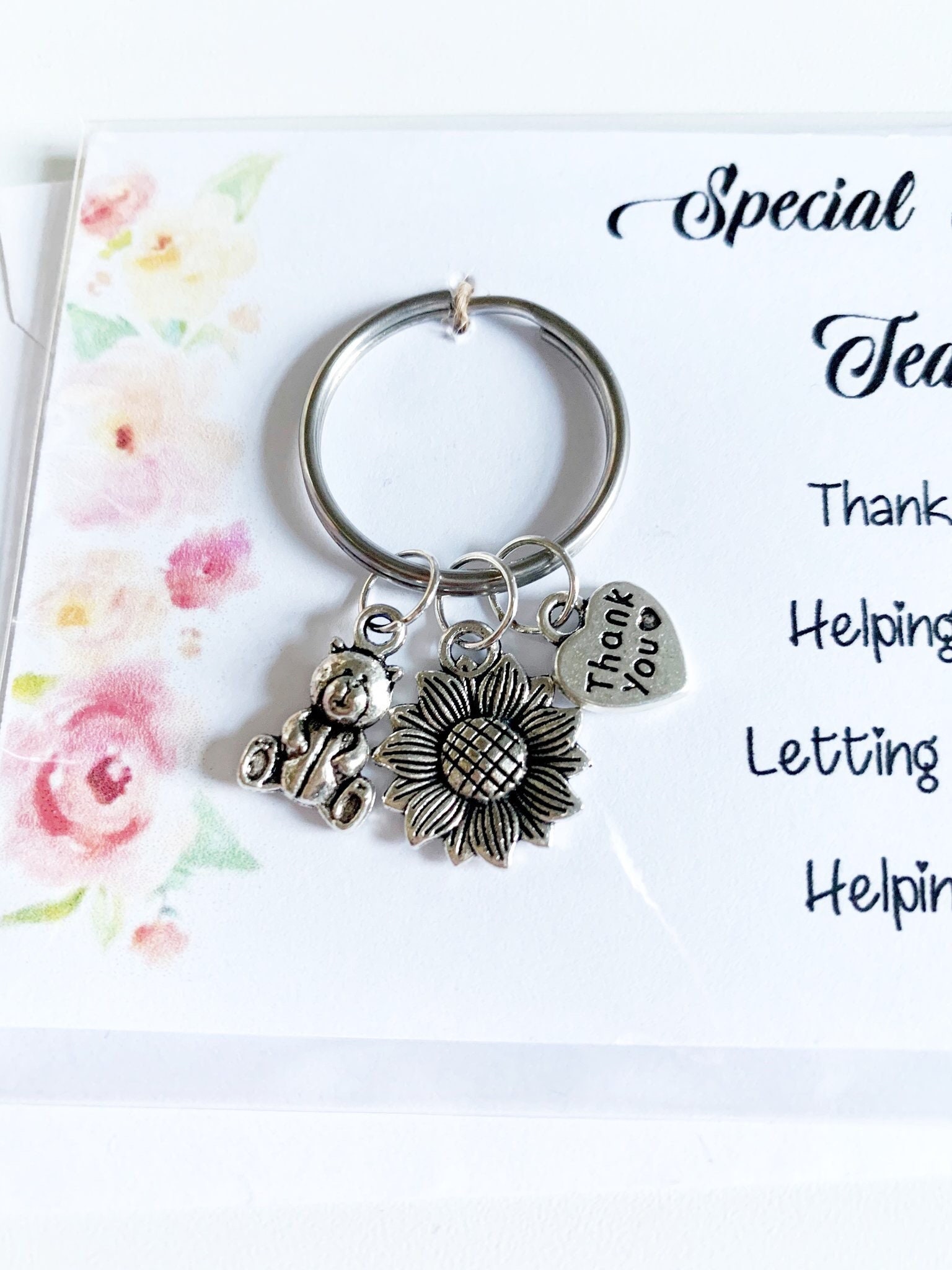 Nursery Teacher keyring, teacher gift, school leaving gifts
