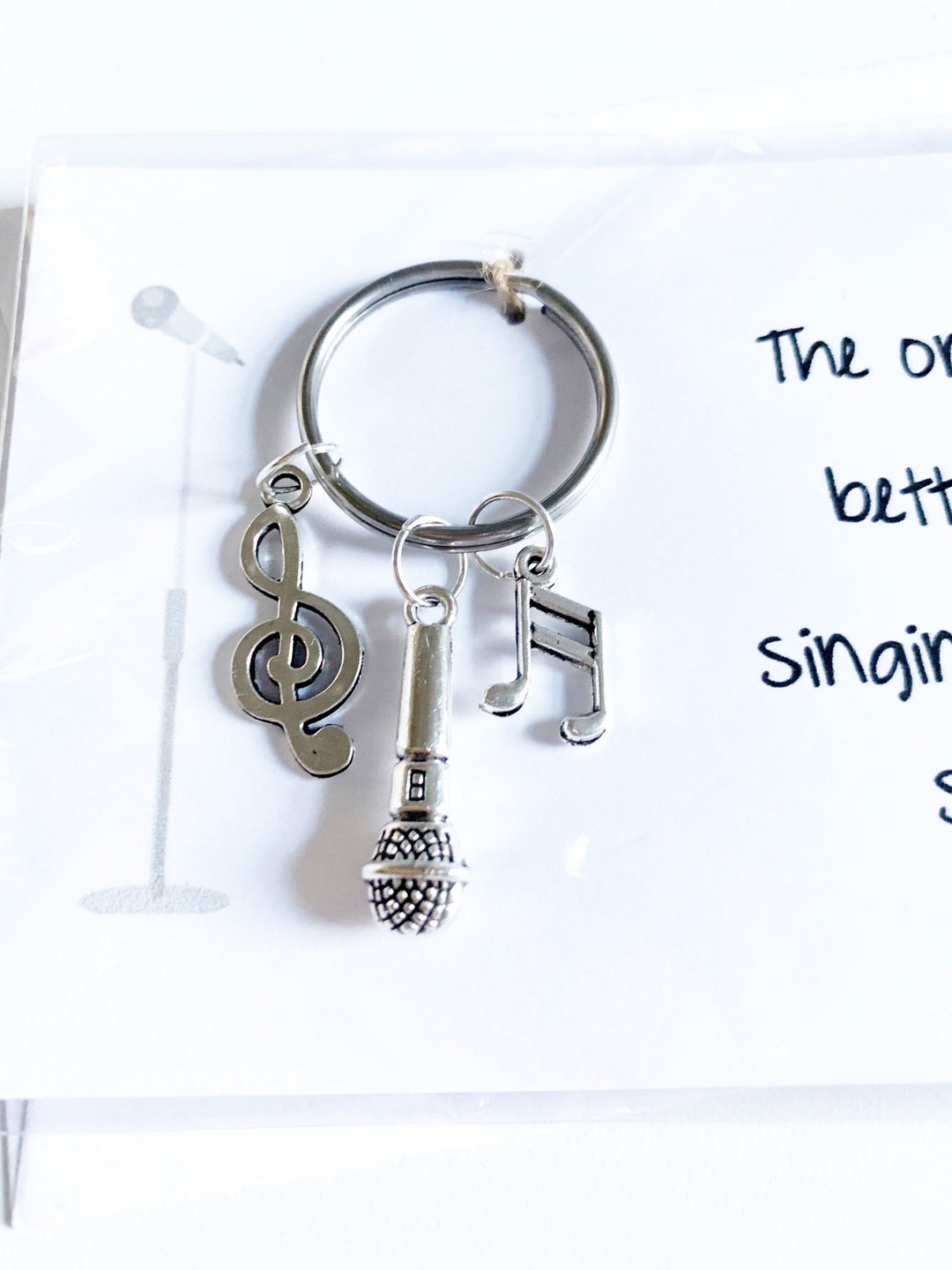 Microphone Singer Keyring Music Gift Music Lovers Etsy Australia