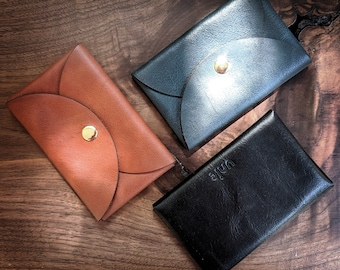 Leather Coin Pouch / Card Case / Key Case / Wallet