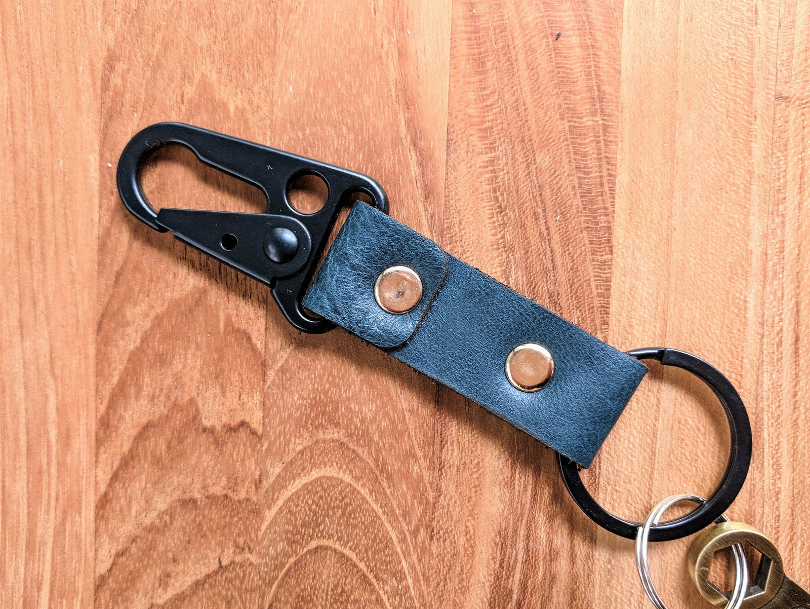 Leather Key Ring/hook - Etsy Leather Key Ring/hook - Etsy