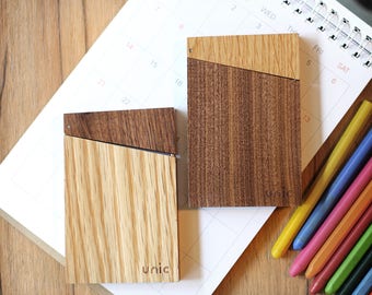 Wood Business Card Holder / Case【Personalization Available】