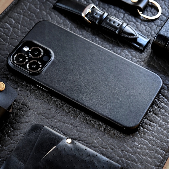 Italian Leather iPhone 13 Case – Personalized Engraving Available