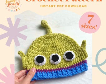Patrón de gorro de ganchillo, juguete de extraterrestre, gorro de Halloween para niños, gorro de ganchillo DIY para bebés y niños pequeños, divertido tutorial de gorro de ganchillo, Crafty Parents