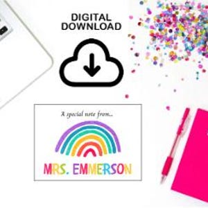 postale personnalisable de professeur | Courrier heureux pour les étudiants | Carte postale pour étudiants | Un mot du professeur | Cartes postales de professeur