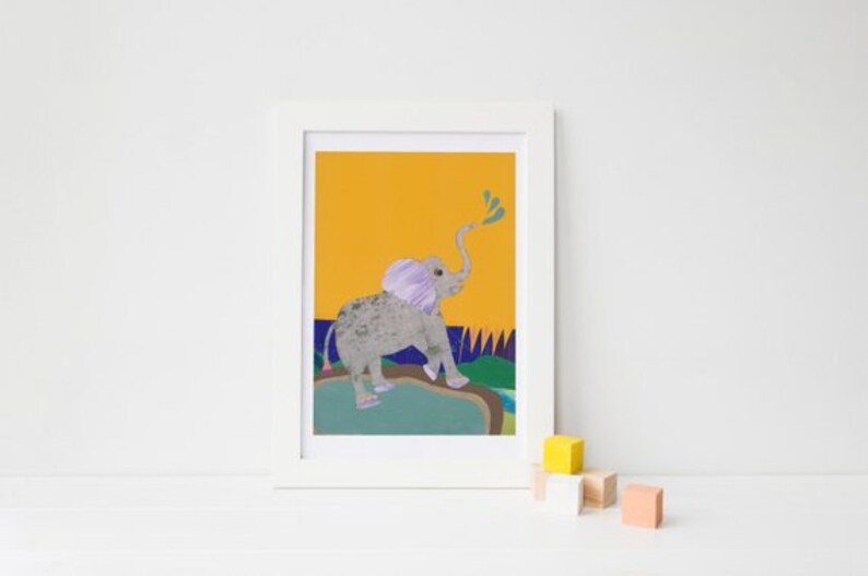 Personalized Elephant Hebrew Name Baby Gift Etsy