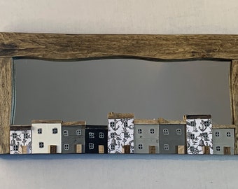 FUNCKLES Driftwood mirror Nautical Cottages - grey