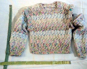 Hand knit baby sweater