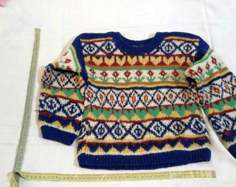 Hand knit baby sweater