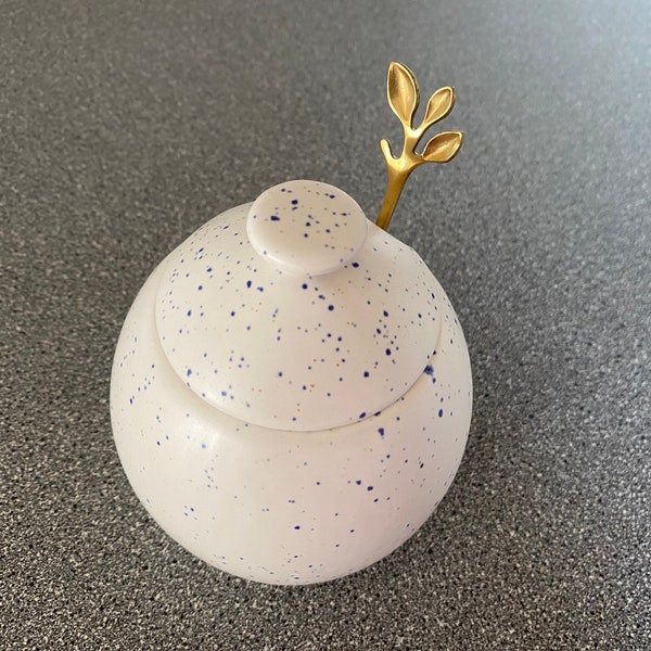 Sugar Bowl and Spoon Etsy